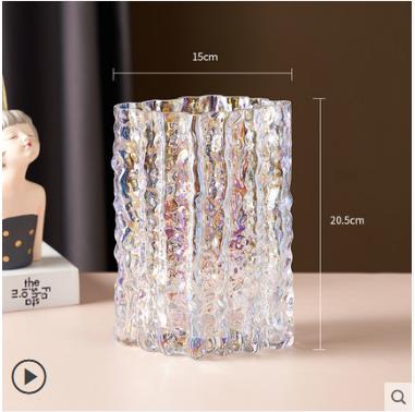 欧式简约现代创意冰冻玻璃花瓶--21冰冻 商品图3