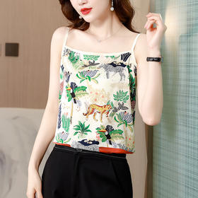 KQL dydd8532复古民族风小吊带印花