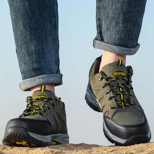 工装款劳保鞋钢包头防砸防刺穿透气耐磨舒适四季款工作鞋 商品图5