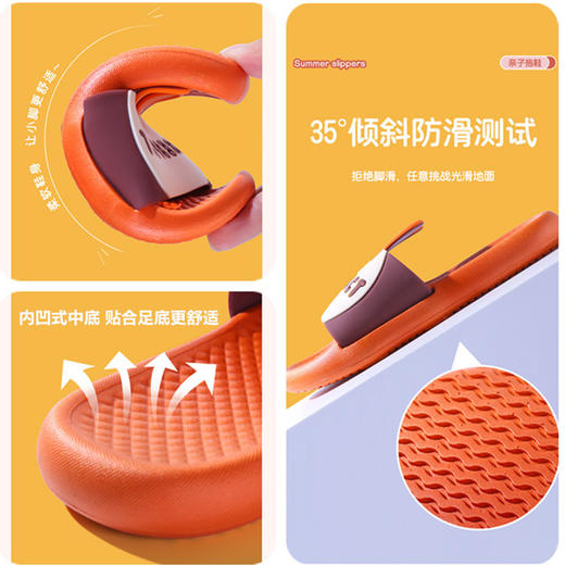 2022新款儿童拖鞋夏女童家居用可爱软底室内中大童亲子凉拖鞋男童国庆清明出游 商品图3