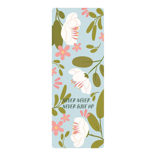 【防滑吸汗】花香打印版天然橡胶专业家用舞蹈健身印花瑜伽垫  JiaM 000  Y03 商品图4