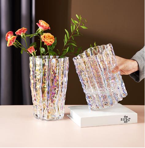 欧式简约现代创意冰冻玻璃花瓶--21冰冻 商品图1
