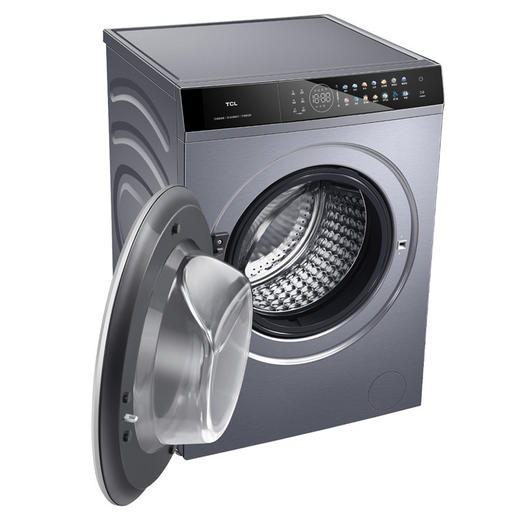 TCL 10公斤DD直驱全自动变频滚筒洗衣机 消毒杀菌洗智能互联1.08洗净比G100P12-HDI 商品图2