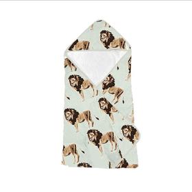 Milkbarn竹棉连帽浴巾-狮子