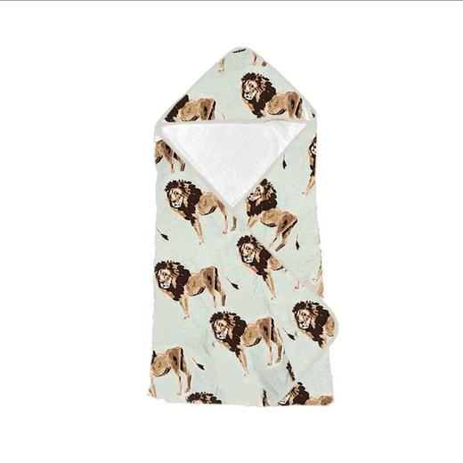 Milkbarn竹棉连帽浴巾-狮子 商品图0