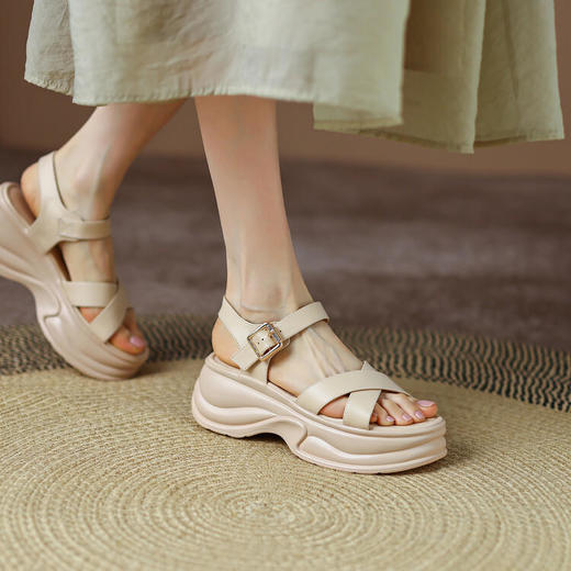 时尚百搭，罗马休闲凉鞋 TBLR-F593 商品图0