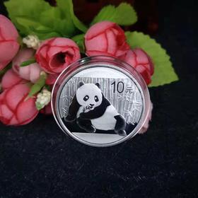 河南中钱 中国金币  2015年1盎司熊猫银币 单枚