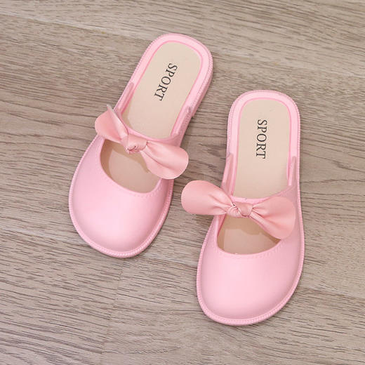 亲子拖鞋儿童拖鞋女外穿时尚网红软底防滑10到13岁洛丽塔包头拖鞋凉鞋亲子国庆清明出游 商品图5