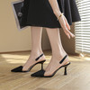 时尚气质欧美风绸缎布，尖头褶皱高跟包头鞋 MLJ-A655 商品缩略图5