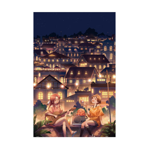 600片 平面拼图 塑料拼图 H2890 东隆咚-繁星灯火与歌声相伴 商品图0