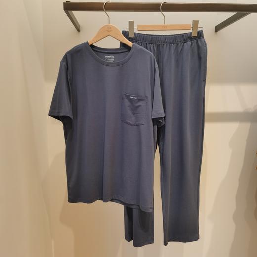 兄华舒服家圆领短袖长裤男套装睡衣 家居服 商品图0