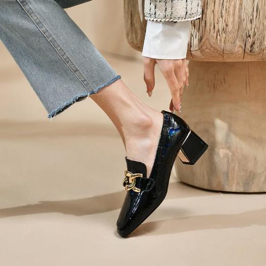 欧美百搭，出行漆皮单鞋 SY-96-b11 商品图2