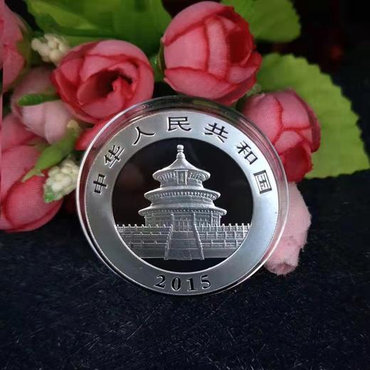 河南中钱 中国金币  2015年1盎司熊猫银币 单枚 商品图1