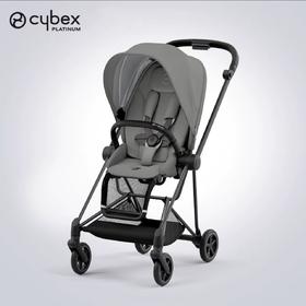 Cybex mios 3婴儿推车 黑车架+珊瑚灰布套