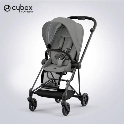 Cybex mios 3婴儿推车 黑车架+珊瑚灰布套 商品图0