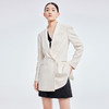 LILY2022夏季新款女装简约气质纯色通勤双排扣西装外套122210C2129 商品缩略图0