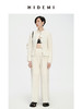 HIDEMI 自然白简约设计感竖压纹褶皱感衬衫套装 衬衫/阔腿裤 商品缩略图2