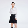 LILY2022夏季新款女装小众设计肌理感短款长袖白衬衫122200C8139 商品缩略图0