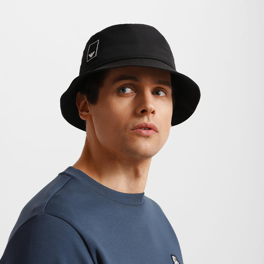 EMPORIO ARMANI 阿玛尼 男士渔夫帽 黑色 627754 2R851 00020 商品图3