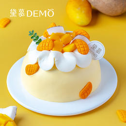 椰海芒芒·椰子芒果奶油蛋糕 | Coconut mango cake