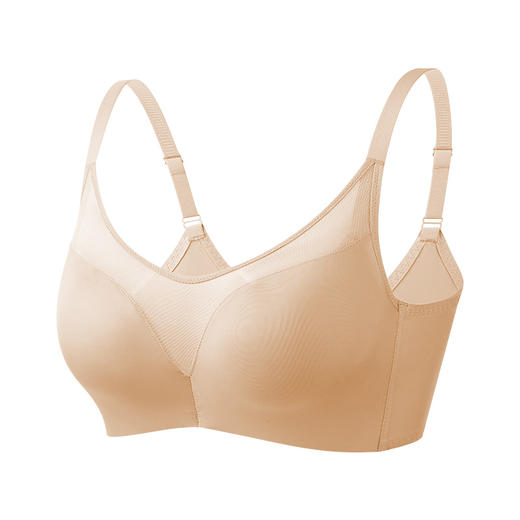 爱帝女士文胸软心杯网纱无痕无钢圈内衣 商品图1