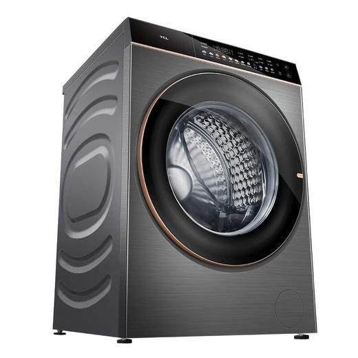 TCL10公斤离子柔护 智能投放 空气洗 DD直驱变频 洗烘一体洗衣机G100C6-HDI 商品图1