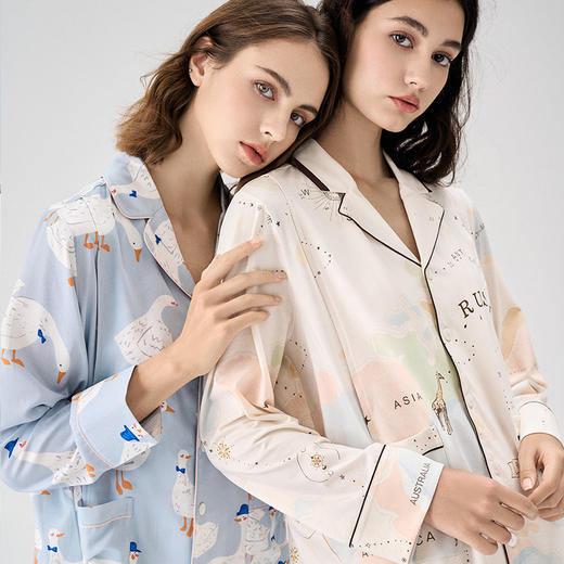 【月子服专场】嫚熙孕妇睡衣春秋5月份产妇产后哺乳家居服地图款月子服 商品图5