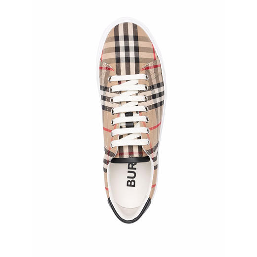 BURBERRY 博柏利 男款织物系带休闲运动鞋板鞋 男士休闲鞋 格子 8049776 A7026 商品图3