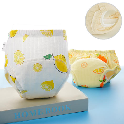 【2条装】新生儿宝宝尿布裤婴幼儿训练裤防水可洗戒尿裤防侧漏透气纯棉！ 商品图5