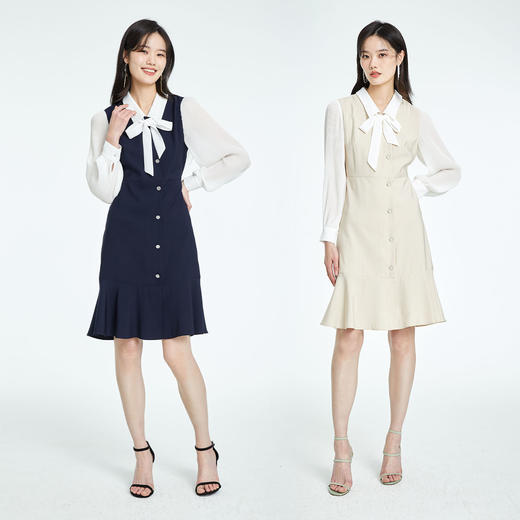 PRICH假两件拼接连衣裙PROWC2303M 商品图3