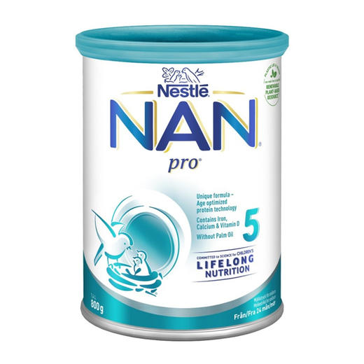[瑞典]雀巢能恩5段 800g. Nestle Nan Pro 5 Modersmjölksers Från 24 Månader 商品图0