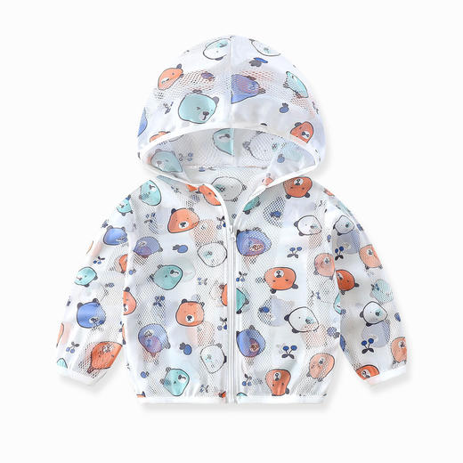 【儿童轻薄连帽防晒衣】夏季男女宝宝防晒衣防紫外线外套防蚊叮咬印花风格设计 商品图0