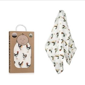 milkbarn有机棉包巾  小鸡