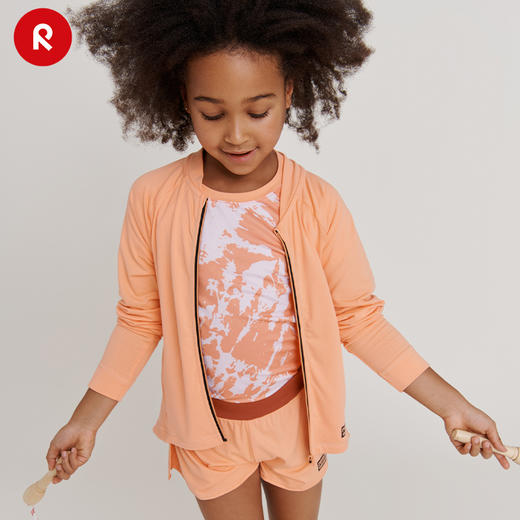 reima女孩儿童大童t恤春夏新款印花休闲防晒凉感运动圆领短袖 商品图1