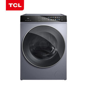 TCL 10公斤DD直驱全自动变频滚筒洗衣机 消毒杀菌洗智能互联1.08洗净比G100P12-HDI
