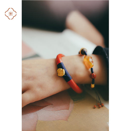 米马生活  不含足金高含量朱砂手镯内刻心经  洪福在手 趋吉避凶 商品图1
