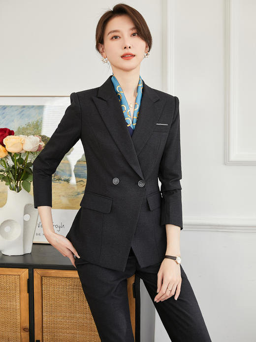 职业装套装女春秋上班经理总裁西服正装气质女神范高端西装工作服 商品图0