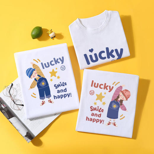 亲子装一家三四口夏装短袖2022新款潮亲子t恤母女全家网红新款国庆清明出游 商品图2