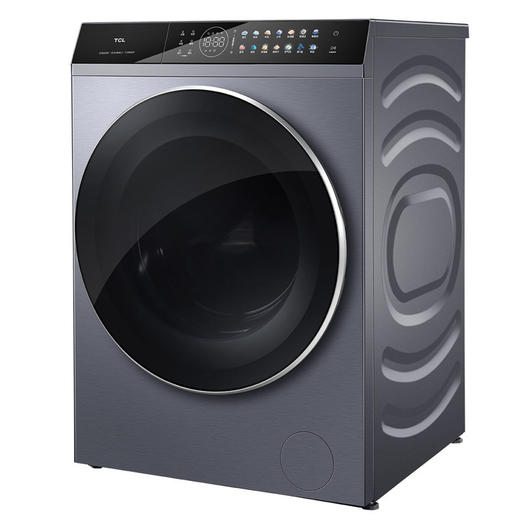 TCL 10公斤DD直驱全自动变频滚筒洗衣机 消毒杀菌洗智能互联1.08洗净比G100P12-HDI 商品图1