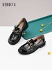 2楼瑞贝卡休闲乐福鞋复古时尚漆皮女鞋 商品缩略图0