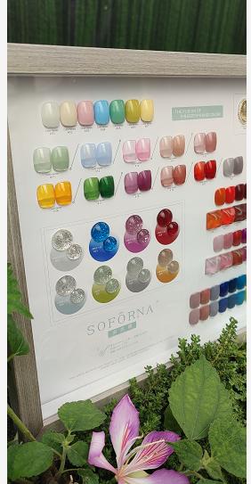 蜜桃箔金48色套装（底胶.封层.加固+刷好色板    新旧色板相框随机发） 商品图4