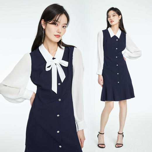 PRICH假两件拼接连衣裙PROWC2303M 商品图1