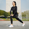 多威跑步裤女春新款专业马拉松紧身裤假两件训练运动裤3502006 商品缩略图0