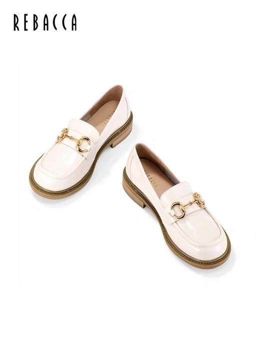 2楼瑞贝卡休闲乐福鞋复古时尚漆皮女鞋 商品图3