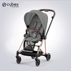 Cybex mios 3婴儿推车 玫瑰金车架+珊瑚灰布套