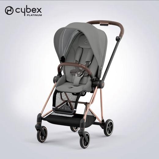 Cybex mios 3婴儿推车 玫瑰金车架+珊瑚灰布套 商品图0