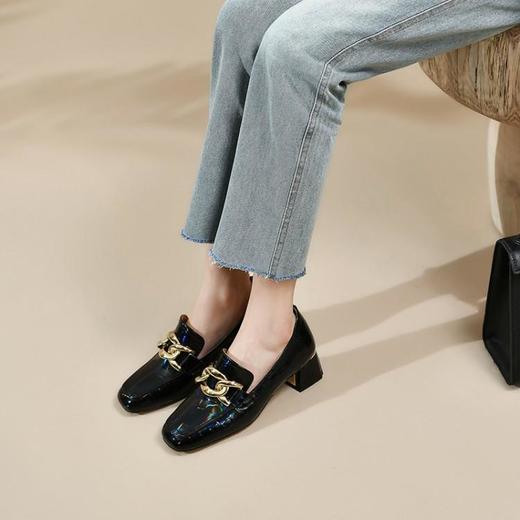 欧美百搭，出行漆皮单鞋 SY-96-b11 商品图1