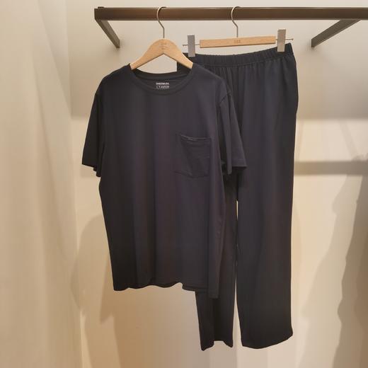 兄华舒服家圆领短袖长裤男套装睡衣 家居服 商品图1