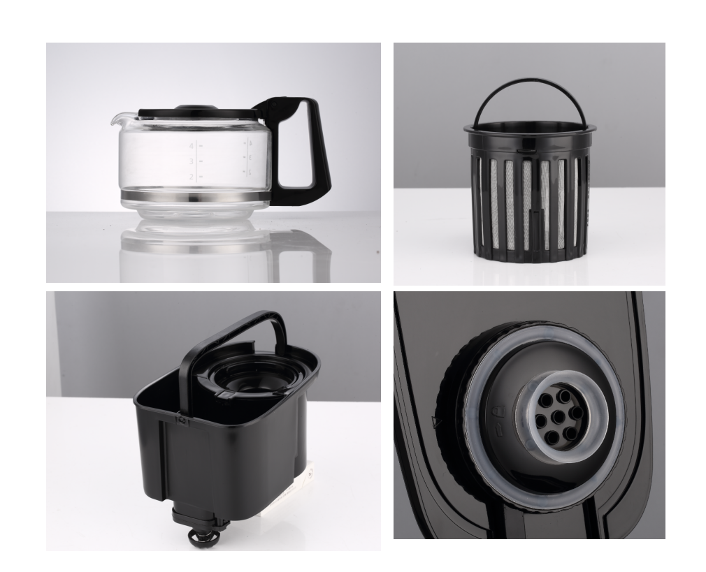 【配件】DL-KF1061  咖啡机玻璃杯 / 咖啡篮滤网 / 水箱 / 内盖配件 / 咖啡勺