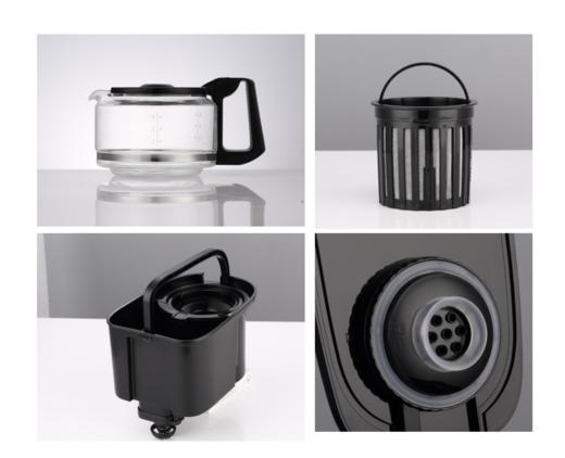 【配件】DL-KF1061  咖啡机玻璃杯 / 咖啡篮滤网 / 水箱 / 内盖配件 / 咖啡勺 商品图0